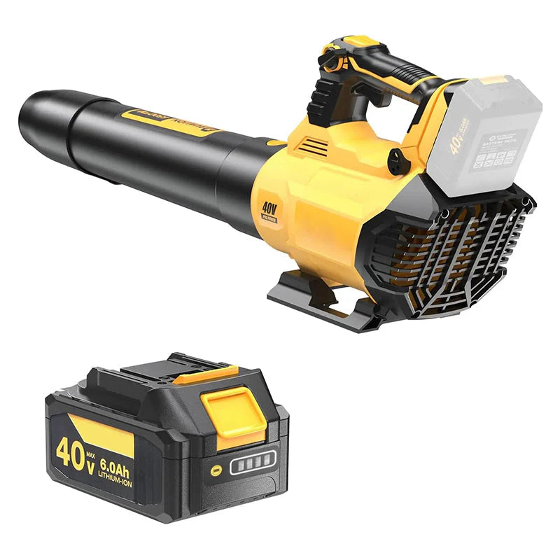 Cordless Electric Leaf Blower 650 CFM 195 MPH 40V 6.0 Ah Battery And Charger Included
