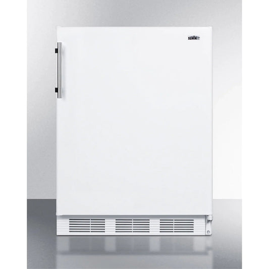 Built-In Undercounter All-Refrigerator, 5.5 Cu.Ft., 24 in Footprint, White