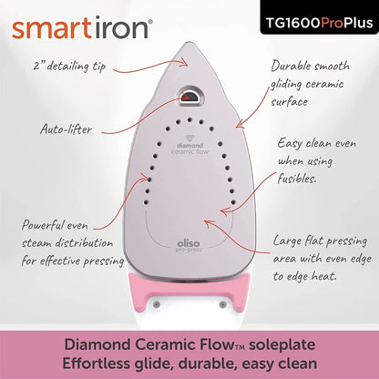 Oliso Pro Plus Ceramic-Coated Steam Iron