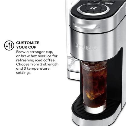 Keurig Single-Serve K-Cup Pod Coffee Maker, Steel - K-Supreme Plus