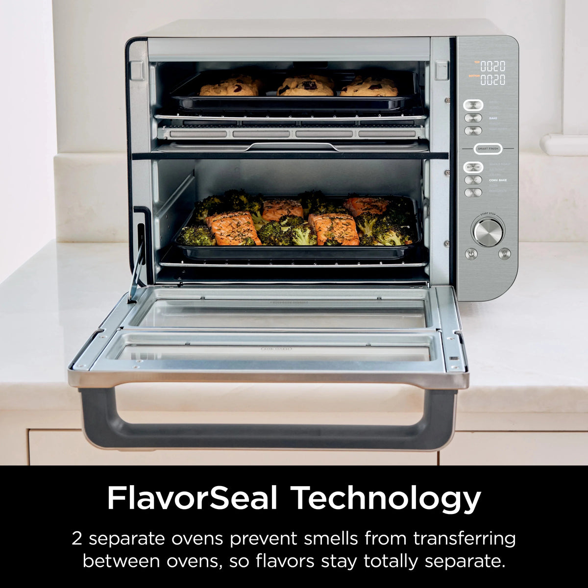 Ninja Air Fry Basket With 2 Sheet Pans, 2 Wire Racks And Crumb Tray - DCT601