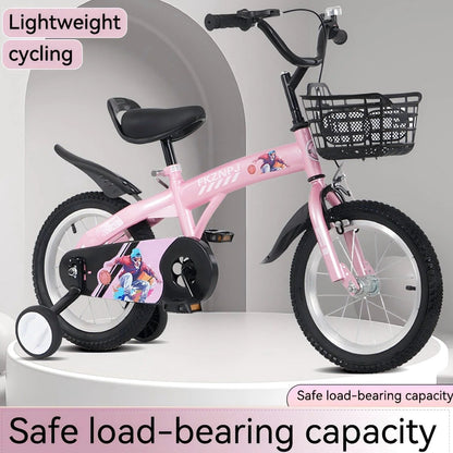 Baprem Girls' Bicycle, 18 Inch, Pink - Single Speed