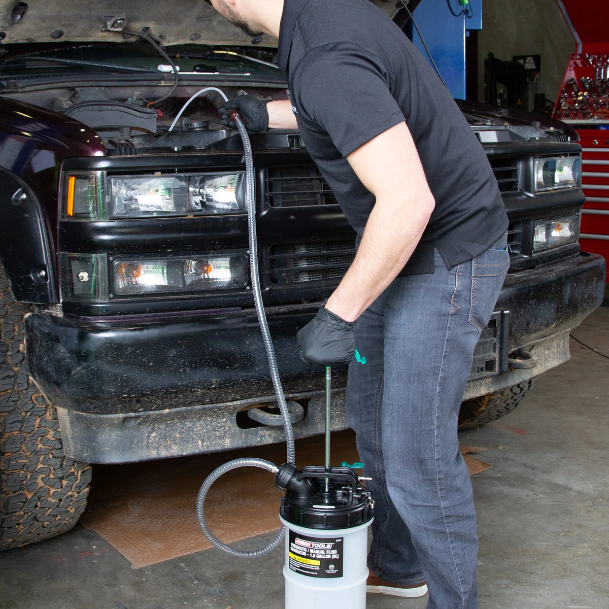 OEMTOOLS Pneumatic/Manual Fluid Extractor 1.5 Gallon (6L) - 24937