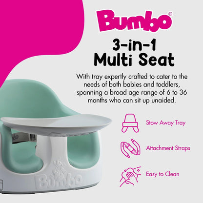 Bumbo 3-In-1 Adjustable Baby And Toddler Booster Seat/High Chair, Hemlock, 13 x 13 x 11 inches