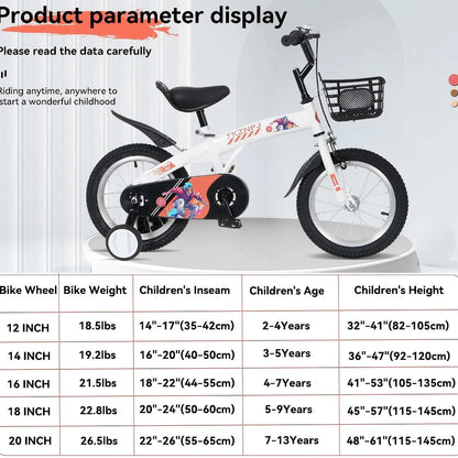 Baprem Girls' Bicycle, 18 Inch, Pink - Single Speed
