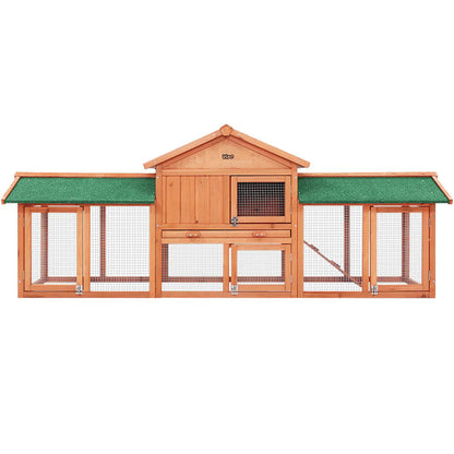 i.Pet Wooden Pet Hutch, 220 x 52 x84 cm