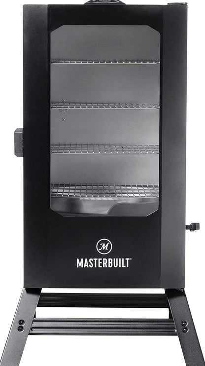 Masterbuilt 40 inch Digital Electric Smoker With Window, Legs, 4 Racks, Black