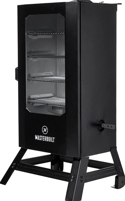Masterbuilt 40 inch Digital Electric Smoker With Window, Legs, 4 Racks, Black